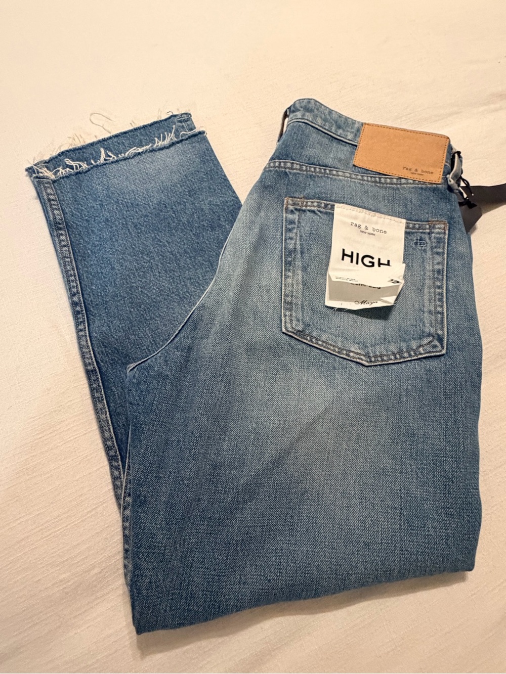 rag & bone Light Blue Straight Womens Jeans